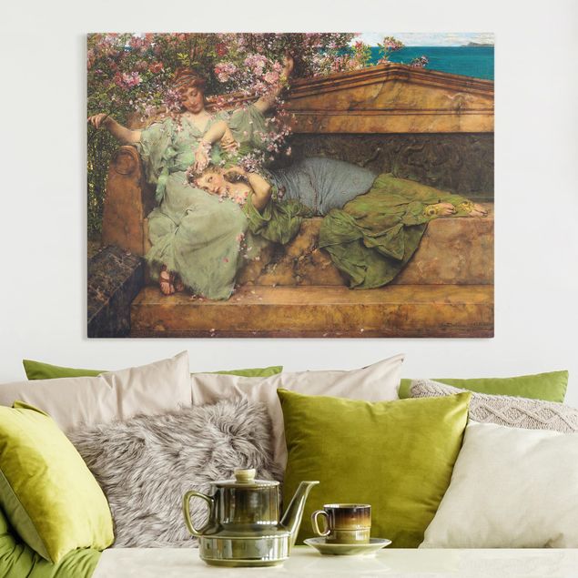 Wandbilder XXL Sir Lawrence Alma-Tadema - Im Rosengarten