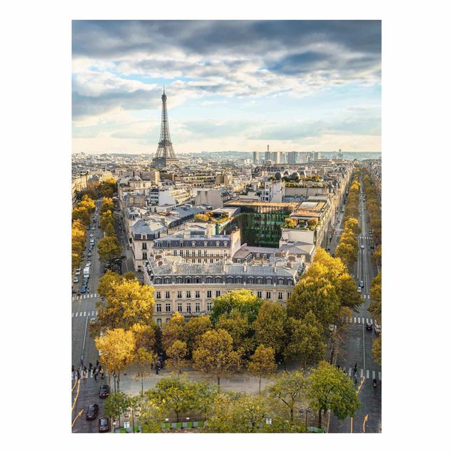 Glasbild - Nice day in Paris - Hochformat 3:4