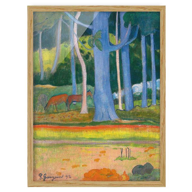 Kunstdrucke mit Rahmen Paul Gauguin - Waldlandschaft