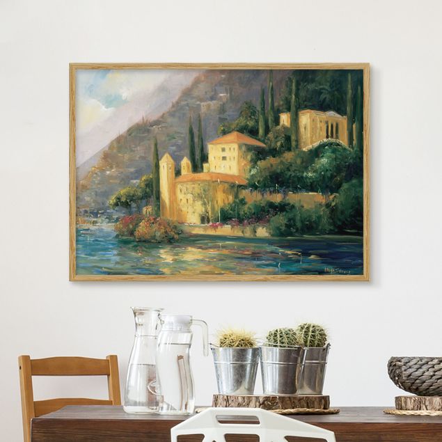 Kunstdrucke mit Rahmen Italienische Landschaft - Landhaus