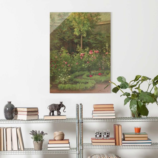 Kunstdrucke Impressionismus Camille Pissarro - Ein Rosengarten