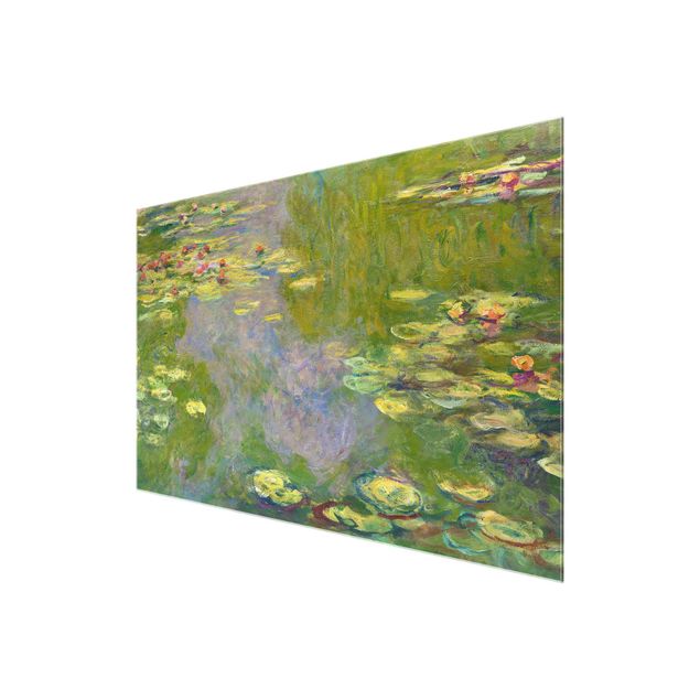 Glasbild Natur Claude Monet - Grüne Seerosen