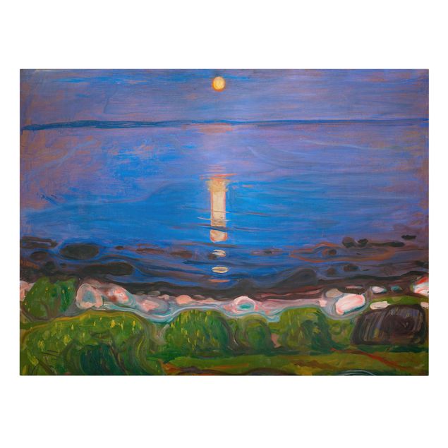 Wandbilder Natur Edvard Munch - Sommernacht am Meeresstrand