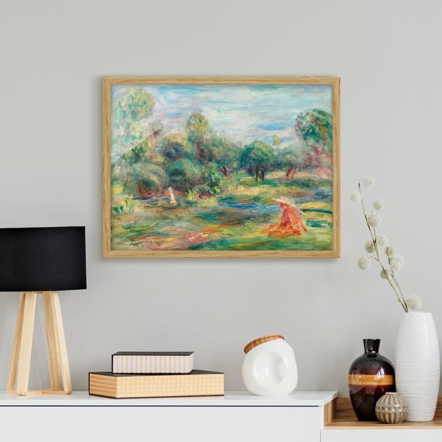 Landschaftsbilder mit Rahmen Auguste Renoir - Landschaft bei Cagnes