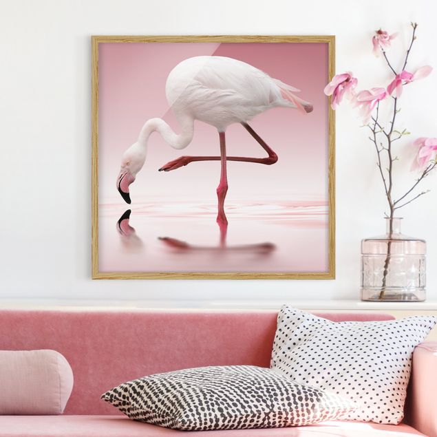 Bilder für die Wand Flamingo Dance