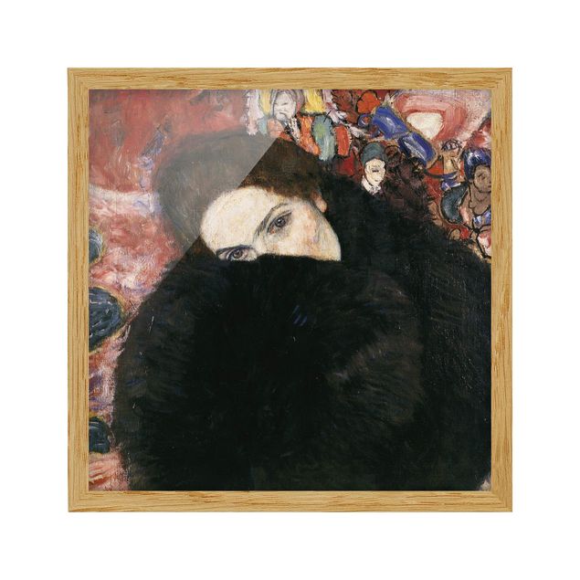 Wandbilder Gustav Klimt - Dame mit Muff