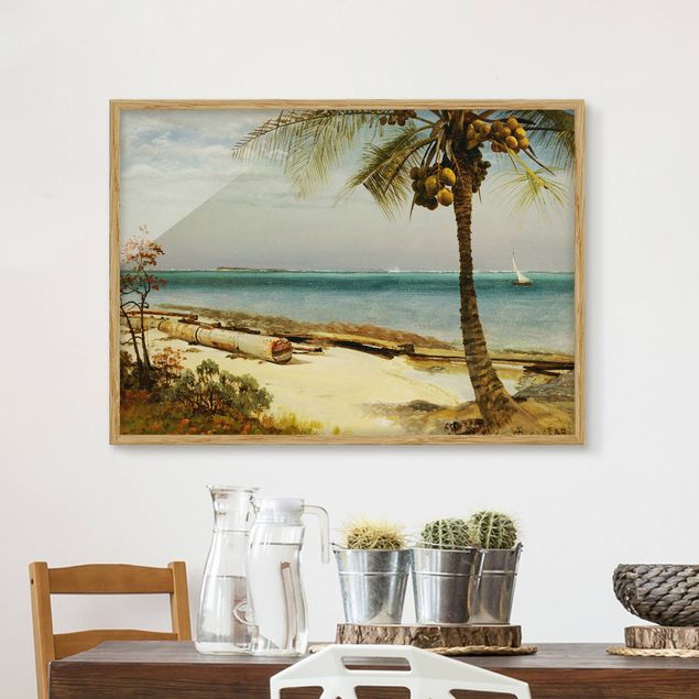 Bilder Romantik Albert Bierstadt - Küste in den Tropen