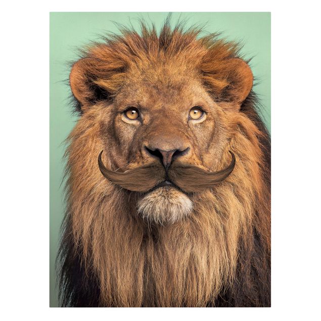 Leinwandbilder Tier Löwe mit Bart