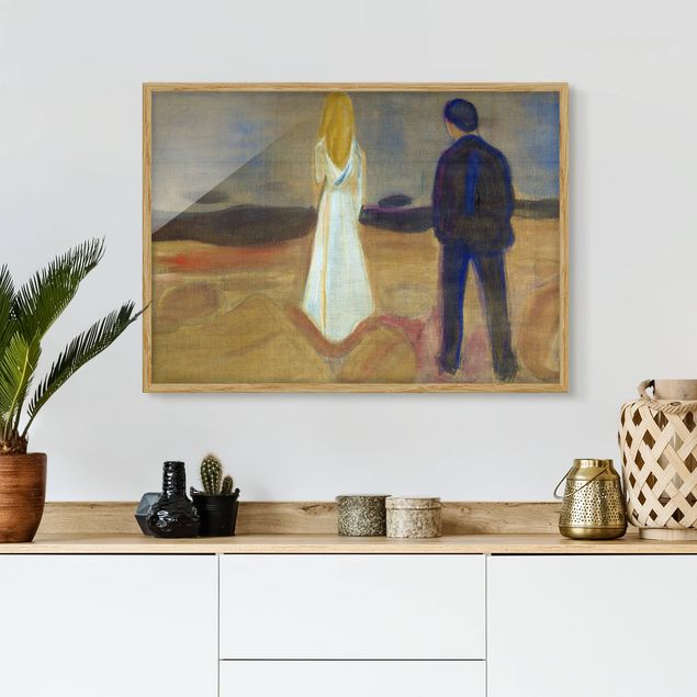 Post Impressionismus Bilder Edvard Munch - Zwei Menschen
