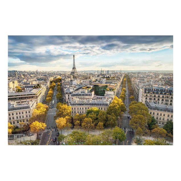 Glasbild - Nice day in Paris - Querformat 3:2