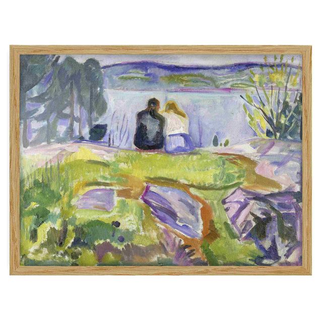 Kunstdruck Bilder mit Rahmen Edvard Munch - Frühling