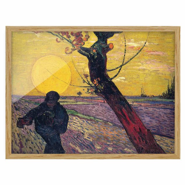 Kunstdrucke mit Rahmen Vincent van Gogh - Sämann