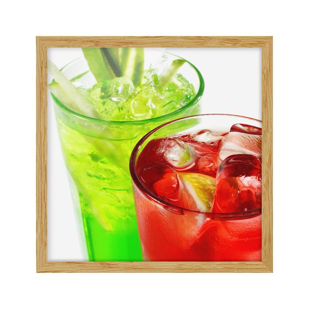 Bild mit Rahmen - Fresh Cocktails - Quadrat 1:1