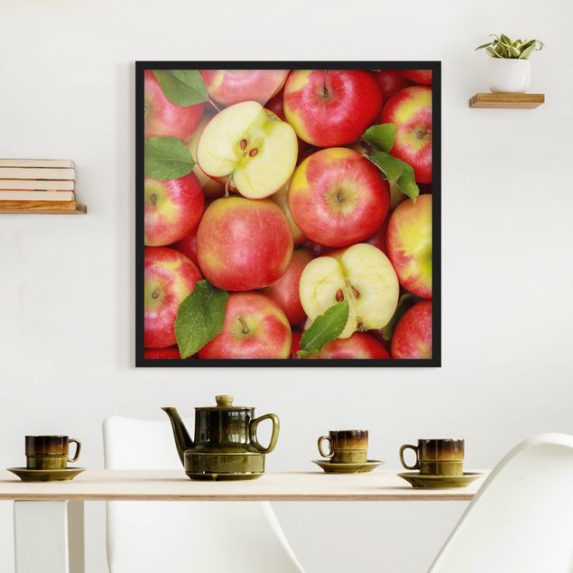 Bilder mit Rahmen Saftige Äpfel