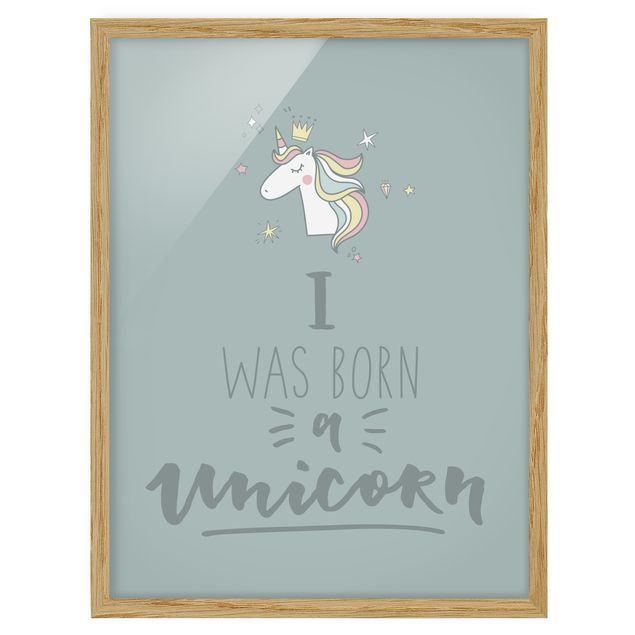 Schöne Wandbilder I was born a Unicorn
