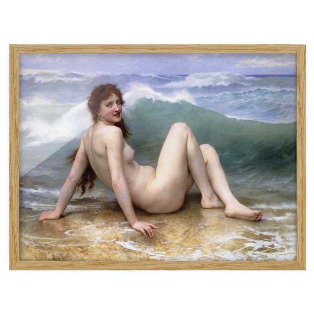 Gerahmte Bilder William Adolphe Bouguereau - Die Welle