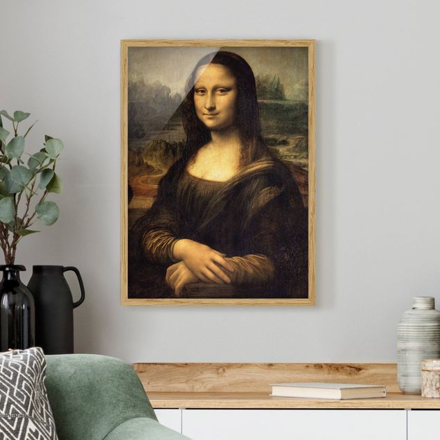 Kunstdrucke mit Rahmen Leonardo da Vinci - Mona Lisa
