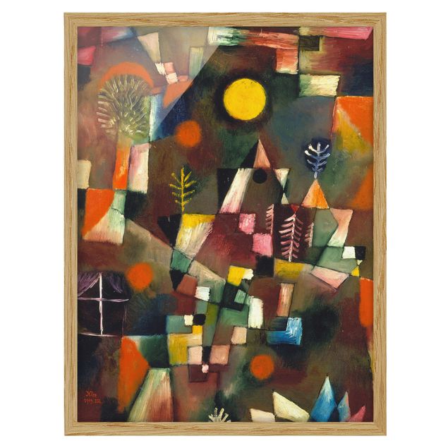 Wandbilder abstrakt Paul Klee - Der Vollmond