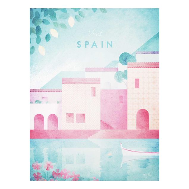 Bilder auf Glas Reiseposter - Spanien