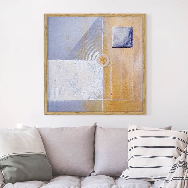Bilder mit Rahmen abstrakt Pastel for your room
