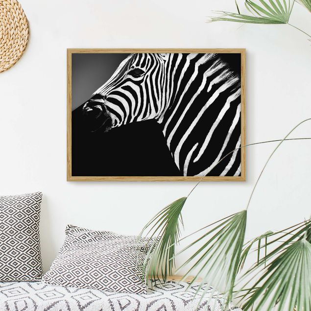 Wandbilder Tiere Zebra Safari Art