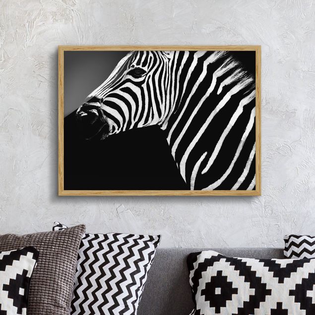 Wandbilder abstrakt Zebra Safari Art