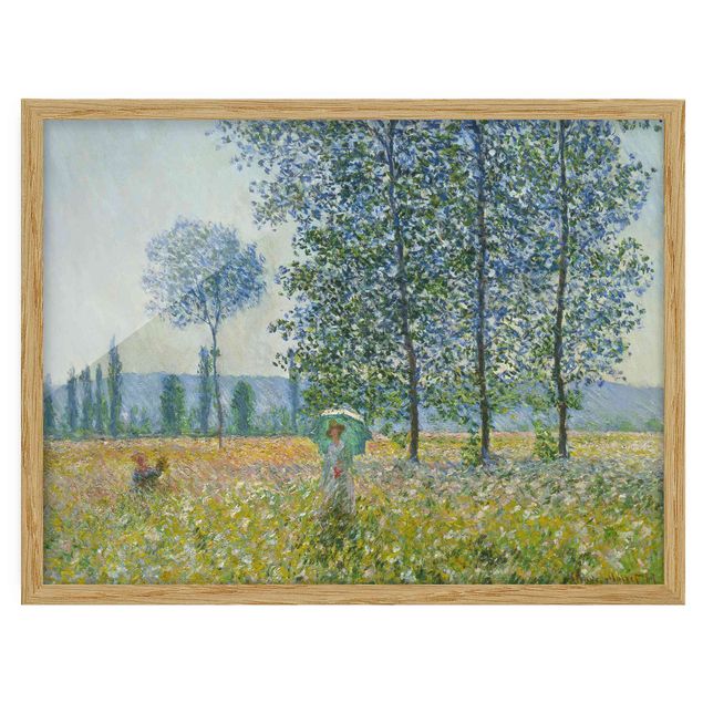 Kunstdrucke mit Rahmen Claude Monet - Felder im Frühling