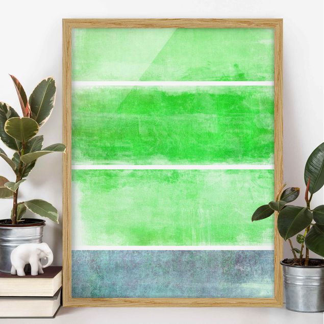 Wandbilder abstrakt Colour Harmony Green
