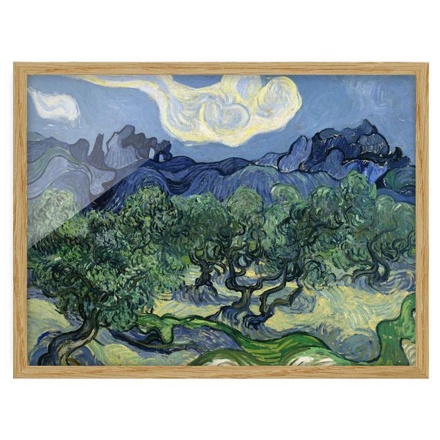 Landschaftsbilder mit Rahmen Vincent van Gogh - Olivenbäume