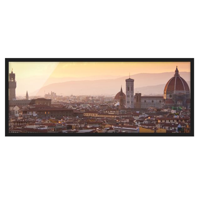 Bild mit Rahmen - Florenz - Panorama Querformat