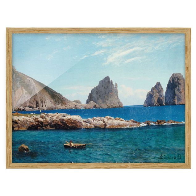 Kunstdruck Bilder mit Rahmen Albert Bierstadt - Vor der Küste