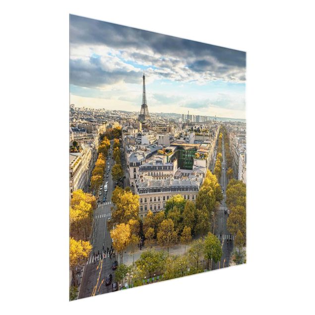 Glasbilder Landschaft Nice day in Paris