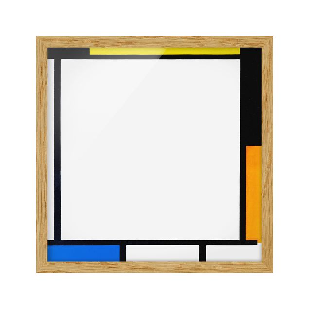 Piet Mondrian Bild mit Rahmen Piet Mondrian - Komposition II