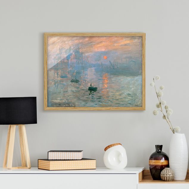 Landschaftsbilder mit Rahmen Claude Monet - Impression