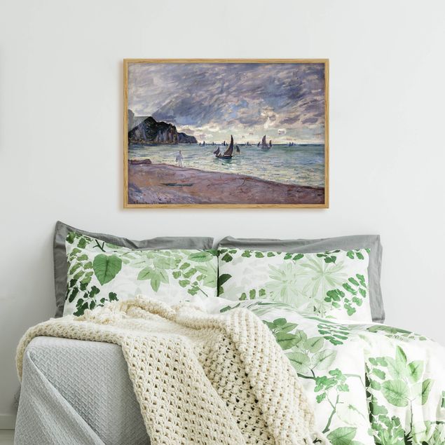 Kunstdrucke mit Rahmen Claude Monet - Küste von Pourville