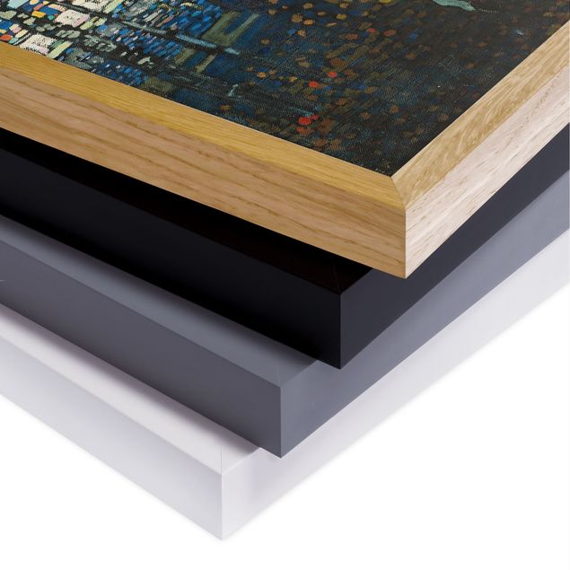 Bild mit Rahmen - Wassily Kandinsky - Reitendes Paar - Quadrat 1:1