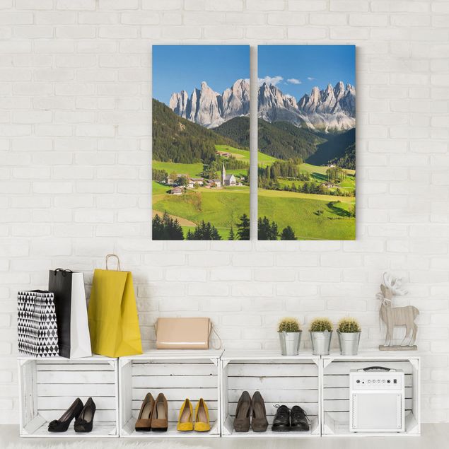 Wandbilder Natur Geislerspitzen in Südtirol