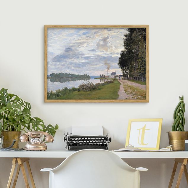 Gerahmte Bilder Natur Claude Monet - Ufer Argenteuil