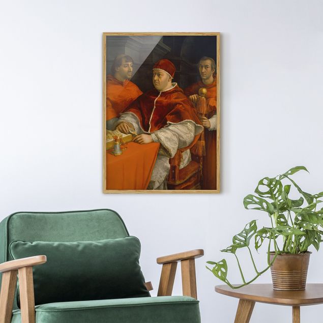 Bild mit Rahmen Raffael Raffael - Bildnis von Papst Leo X