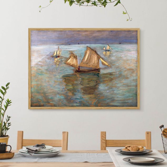 Bilder Impressionismus Claude Monet - Fischerboote