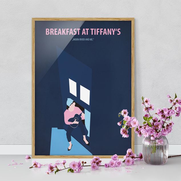 Kunstdrucke mit Rahmen Filmposter Breakfast at Tiffany´s