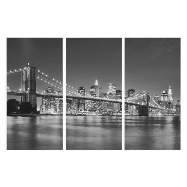 Wandbilder Nighttime Manhattan Bridge II