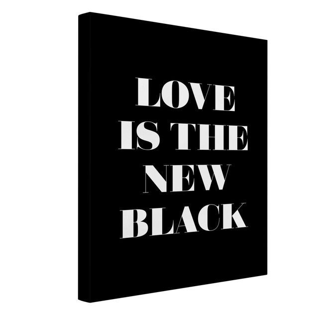 Wandbilder Wohnzimmer modern Love is the new black