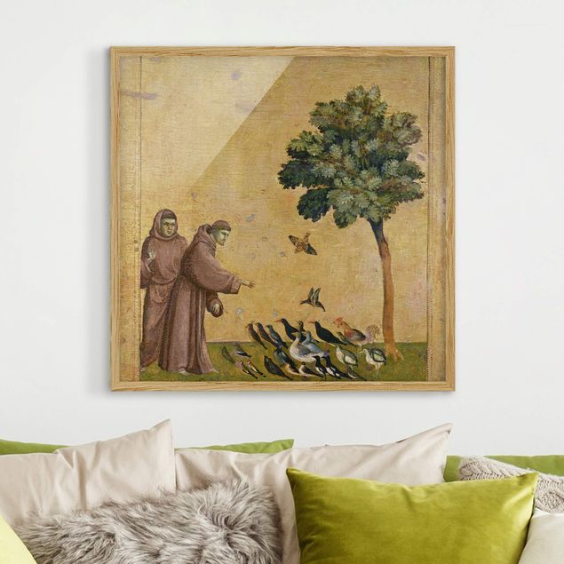 Wandbilder Tiere Giotto di Bondone - Der Heilige Franziskus