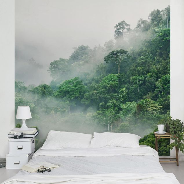 Nebelwald Tapete Dschungel im Nebel