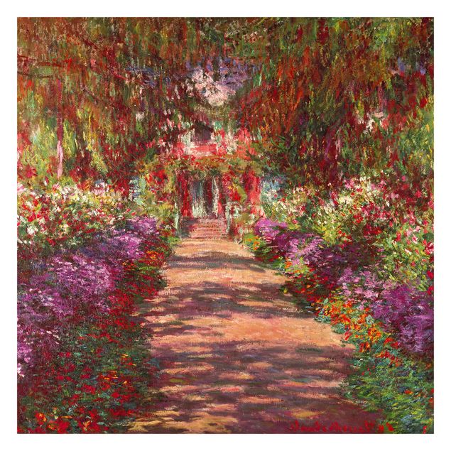 Bilder von Monet Claude Monet - Weg in Monets Garten in Giverny