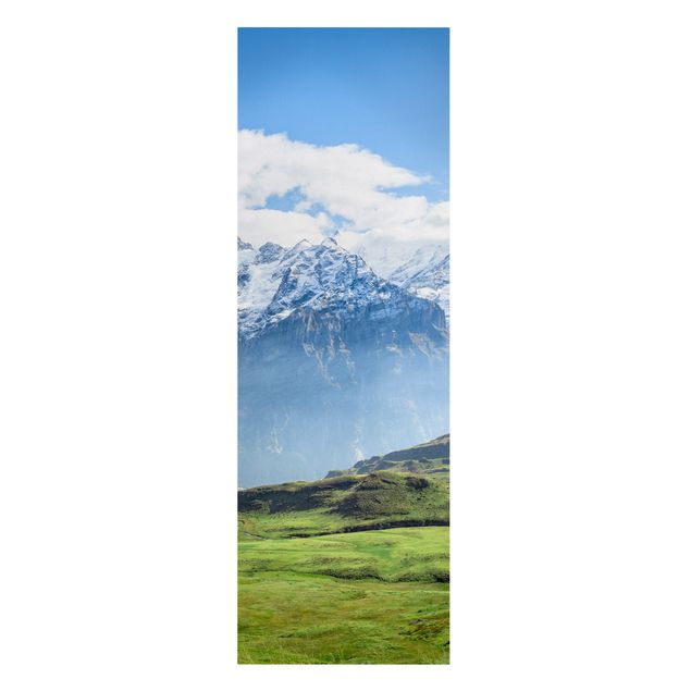 Leinwandbilder Skyline Schweizer Alpenpanorama