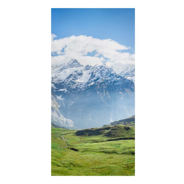 Leinwandbilder Skyline Schweizer Alpenpanorama