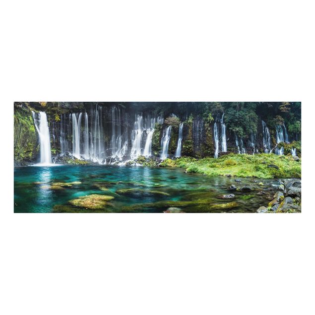 Glasbild - Shiraito Wasserfall - Panorama