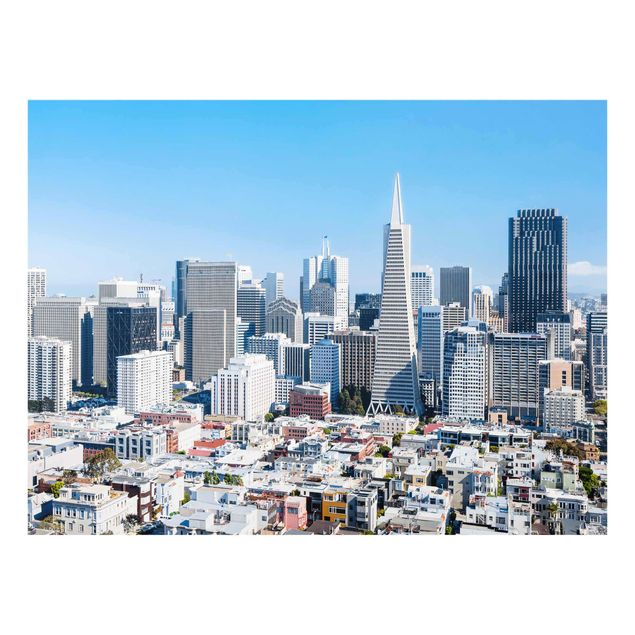 Glasbild - San Francisco Skyline - Querformat 4:3